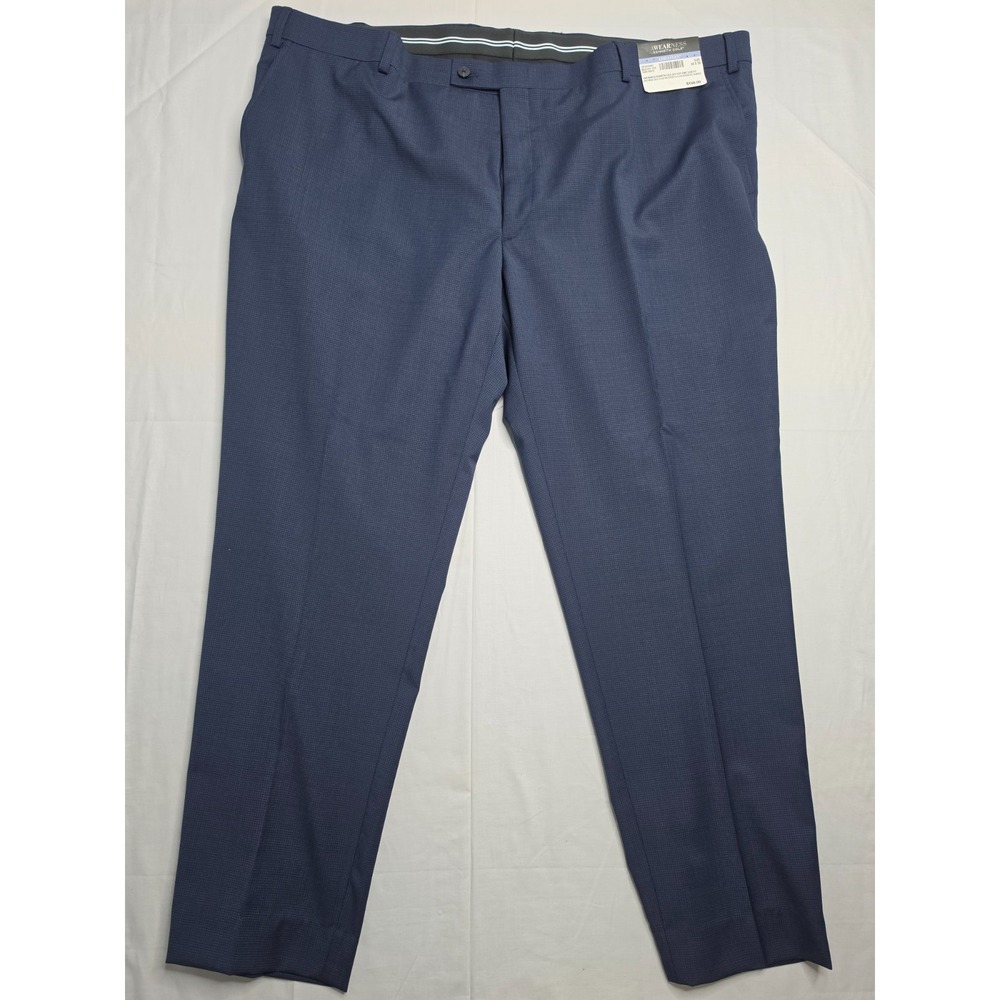Awearness Kenneth Cole Chillflex Dress Pants Men's 48x30 Navy Slim Fit Business